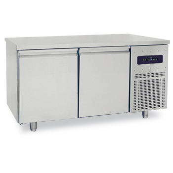 Bäckereikühltisch 2-türig 600x400 mm Edelstahlarbeitsplatte 2-8°C WiFi - Gastrohot